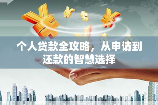西陵个人贷款全攻略，从申请到还款的智慧选择