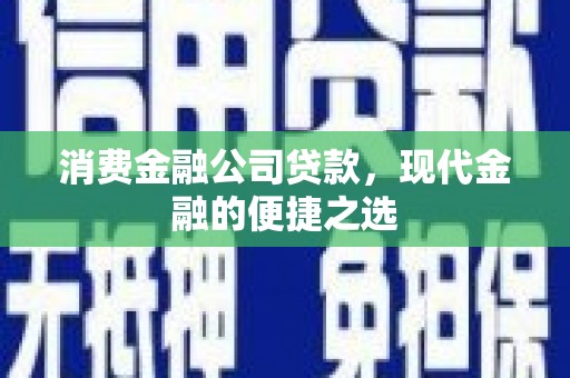 白山消费金融公司贷款，现代金融的便捷之选