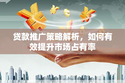 松溪贷款推广策略解析，如何有效提升市场占有率