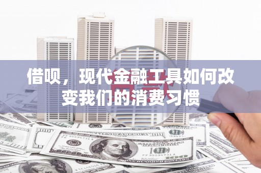利州借呗，现代金融工具如何改变我们的消费习惯