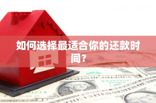 右玉如何选择最适合你的还款时间？
