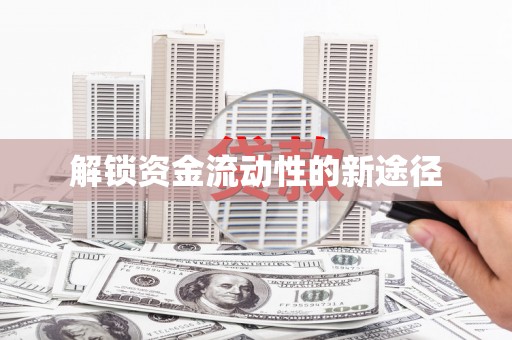 涞水解锁资金流动性的新途径